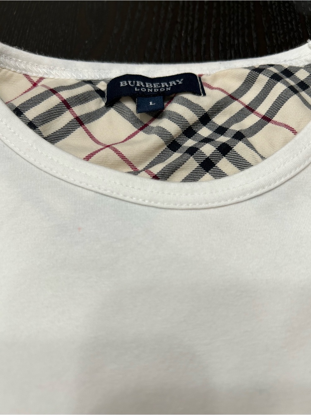 BURBERRY LONDON NOVA CHECK ACCENTS LONG SLEEVE SHIRT SIZE L - Picture 4 of 6